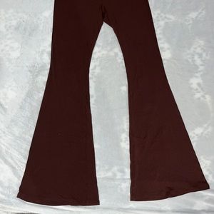 Shein cocoa brown flare leggings